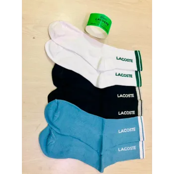 Lacoste Unisex Crew Socks 3 Pairs Pack Wholesale Bangladesh