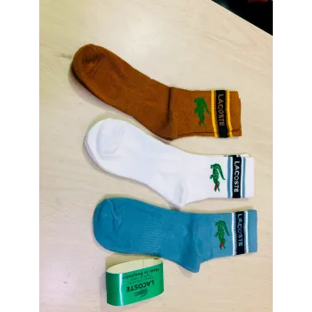 Lacoste Unisex Crew Socks 3 Pairs Pack Wholesale Bangladesh
