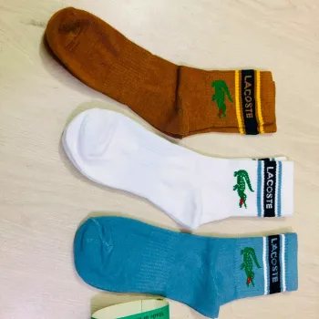Lacoste Unisex Crew Socks 3 Pairs Pack Wholesale Bangladesh