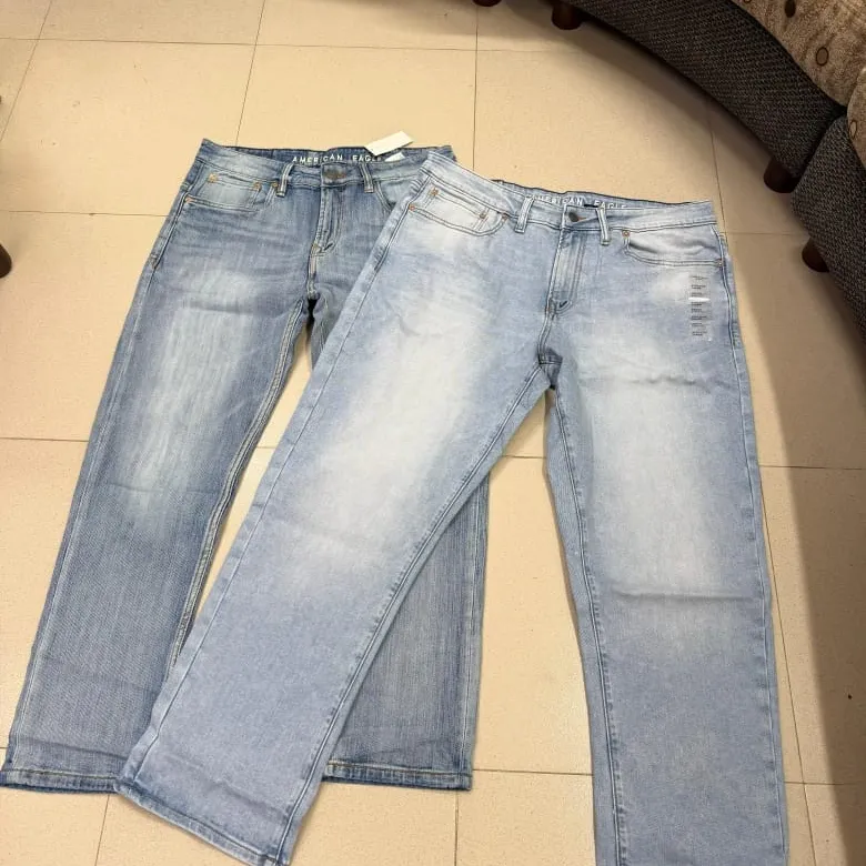 American Eagle Men's Premium Laser Wash Acid Wash Denim Jeans Wholesale – Everywear Bangladesh Ltd American Eagle Men's Premium Laser Wash Acid Wash Denim Jeans Wholesale – Everywear Bangladesh Ltd