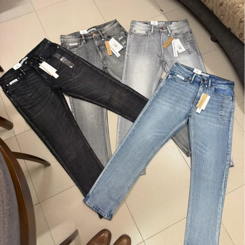 Calvin Klein Men's Premium Laser Wash Acid Wash Denim Jeans Wholesale – Everywear Bangladesh Ltd