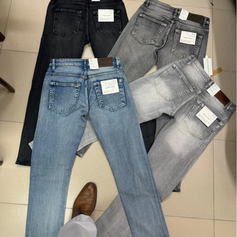 Calvin Klein Men's Premium Laser Wash Acid Wash Denim Jeans Wholesale – Everywear Bangladesh Ltd