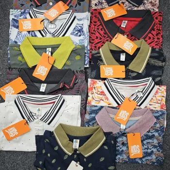 KIDS Brand Mixed Sizes Short Sleeve Polo T‑Shirt Wholesale – Everywear Bangladesh Ltd