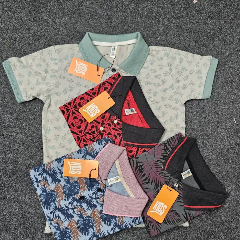 KIDS Brand Mixed Sizes Short Sleeve Polo T‑Shirt Wholesale – Everywear Bangladesh Ltd