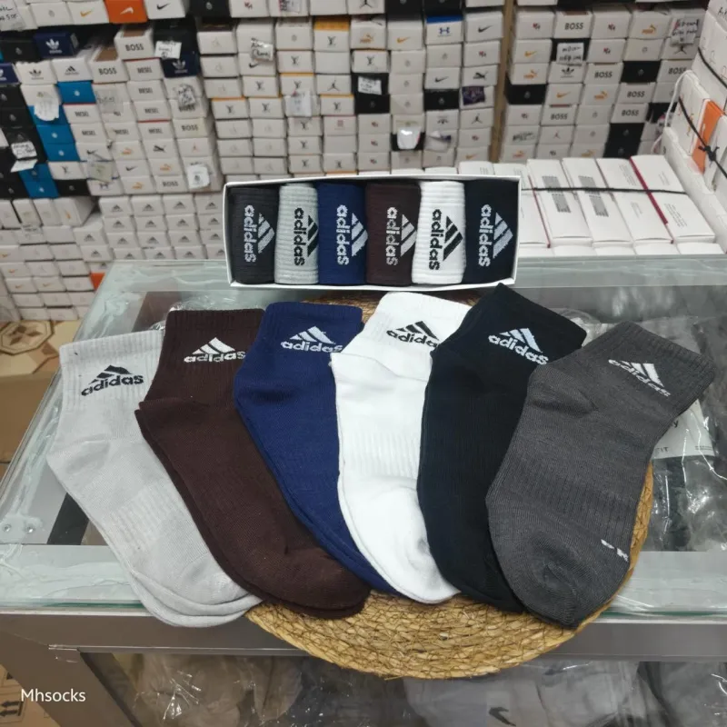 Adidas 6 Pair Mid Crew Socks Wholesale Bangladesh