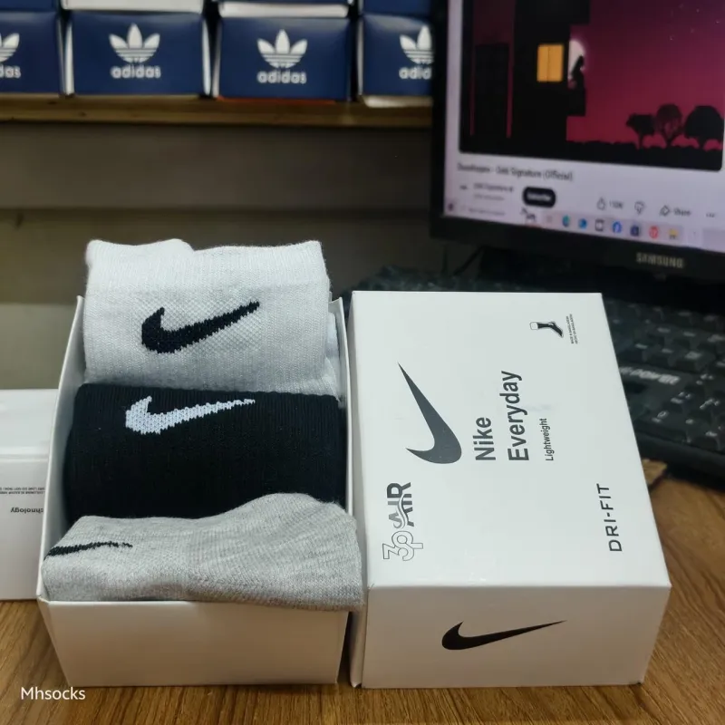 Nike 3 Pair Mid Crew Socks Wholesale Bangladesh