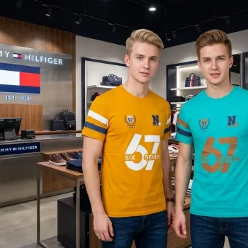 Tommy Hilfiger Adult Boys Premium Short Sleeve T-Shirt Wholesale Bangladesh