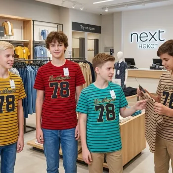 NEXT Boys Premium Step Print T-Shirt Short Sleeve Wholesale Bangladesh