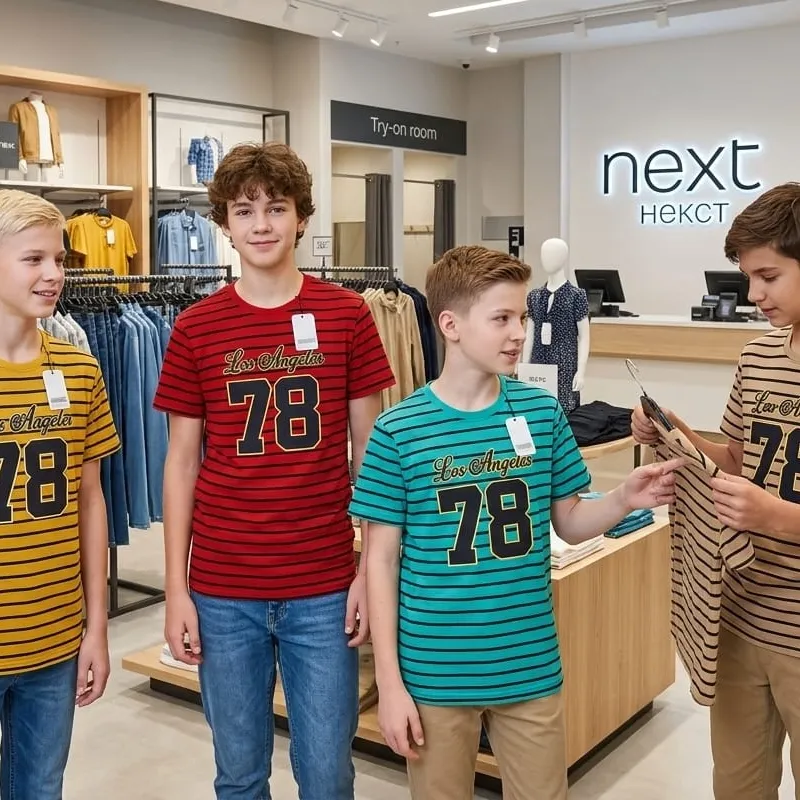 NEXT Boys Premium Step Print T-Shirt Short Sleeve Wholesale Bangladesh