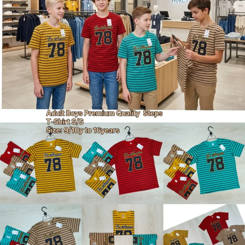 NEXT Boys Premium Step Print T-Shirt Short Sleeve Wholesale Bangladesh