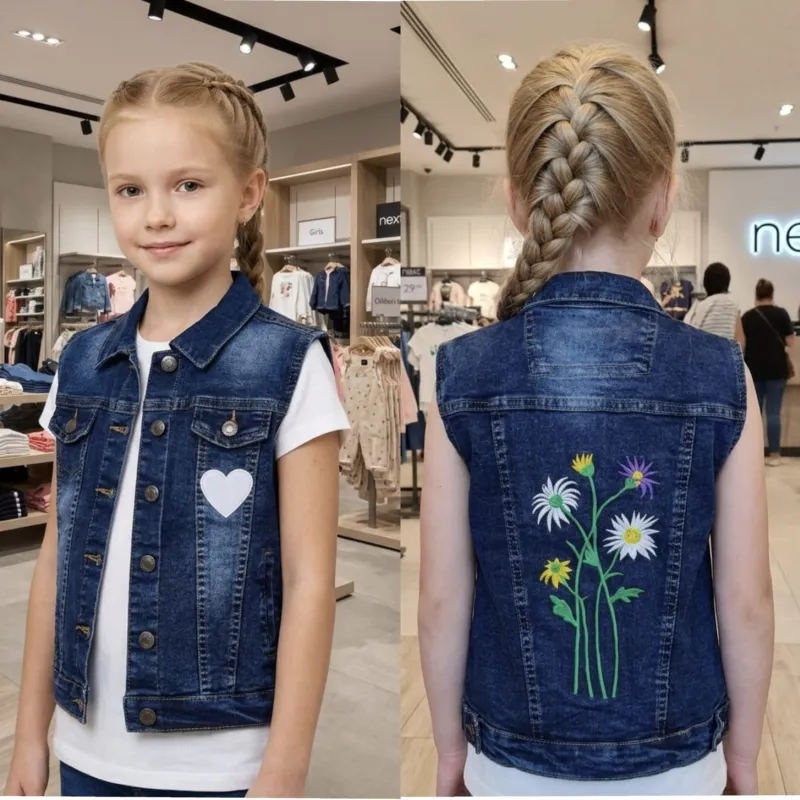 Boys & Girls Stylish Sleeveless Denim Jacket Wholesale Bangladesh Boys & Girls Stylish Sleeveless Denim Jacket Wholesale Bangladesh