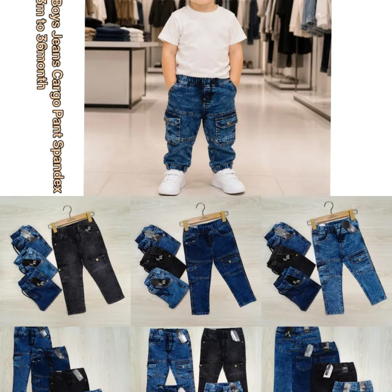 Zara Baby Boys Stretch Jeans Cargo Pant Wholesale Bangladesh