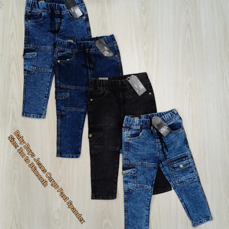Zara Baby Boys Stretch Jeans Cargo Pant Wholesale Bangladesh