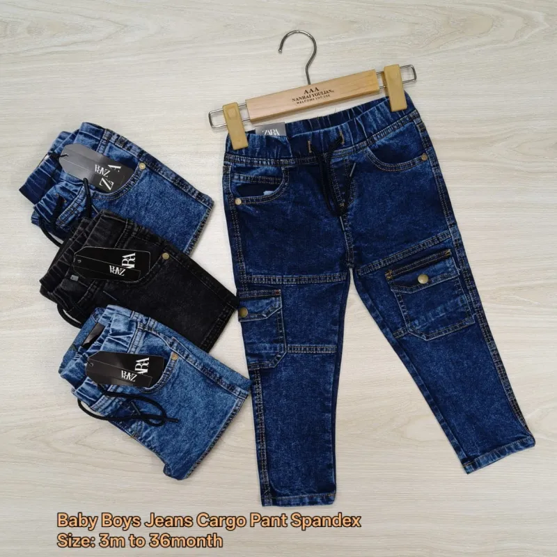 Zara Baby Boys Stretch Jeans Cargo Pant Wholesale Bangladesh