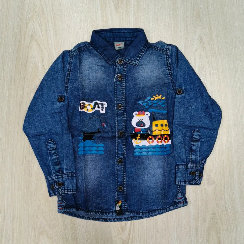 Boys Premium Quality Long Sleeve Shirt Wholesale Bangladesh