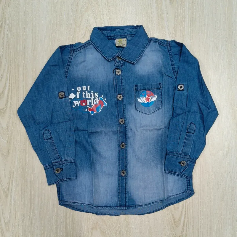 Boys Premium Quality Long Sleeve Shirt Wholesale Bangladesh