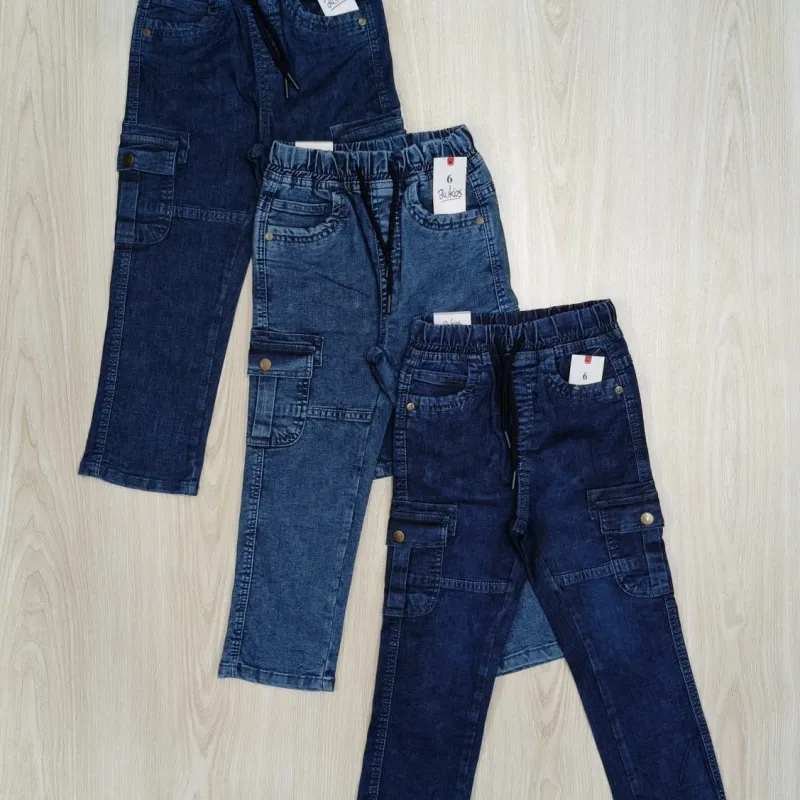Blukids Boys Stretch Jeans Cargo Long Pant Wholesale Bangladesh