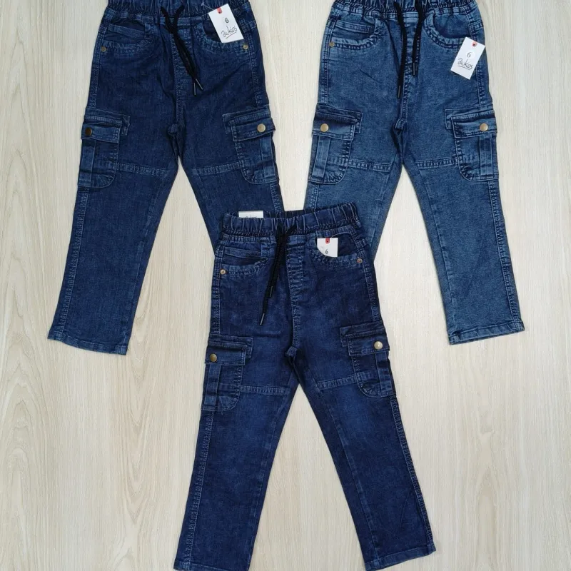 Blukids Boys Stretch Jeans Cargo Long Pant Wholesale Bangladesh