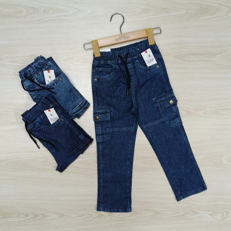 Blukids Boys Stretch Jeans Cargo Long Pant Wholesale Bangladesh