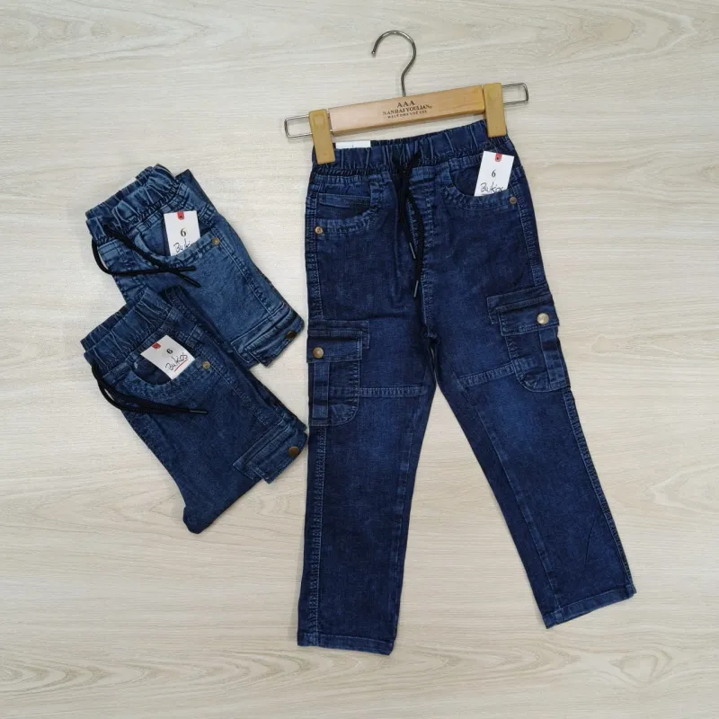 Blukids Boys Stretch Jeans Cargo Long Pant Wholesale Bangladesh