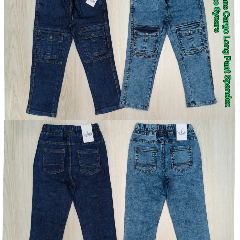 Blukids Boys Stretch Jeans Cargo Long Pant Wholesale Bangladesh