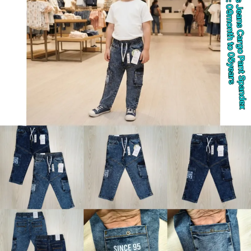 NEXT Boys Stretch Jeans Cargo Long Pant Wholesale Bangladesh
