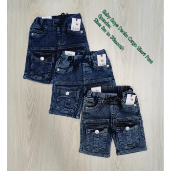 Blukids Baby Boys Stretch Jeans Cargo Short Pant Wholesale Bangladesh