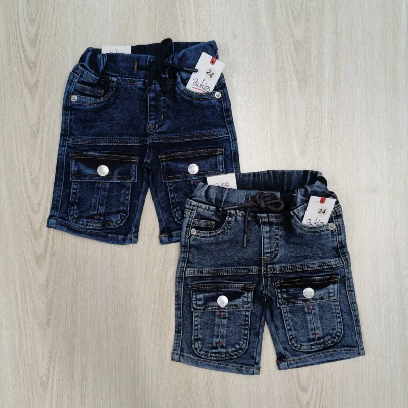 Blukids Baby Boys Stretch Jeans Cargo Short Pant Wholesale Bangladesh