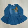 Girls Premium Quality Denim Frock Long Sleeve Wholesale Bangladesh Girls Premium Quality Denim Frock Long Sleeve Wholesale Bangladesh