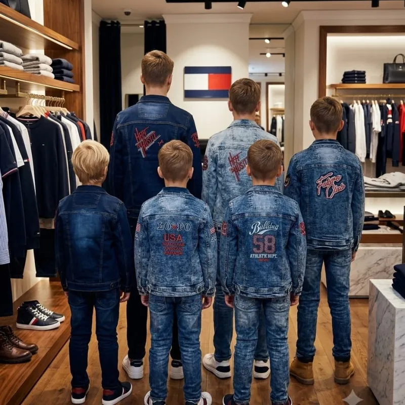 Boys Stylish Denim Jacket Long Sleeve Wholesale Bangladesh
