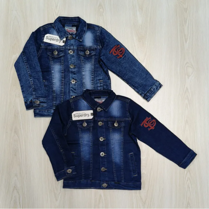Boys Stylish Denim Jacket Long Sleeve Wholesale Bangladesh