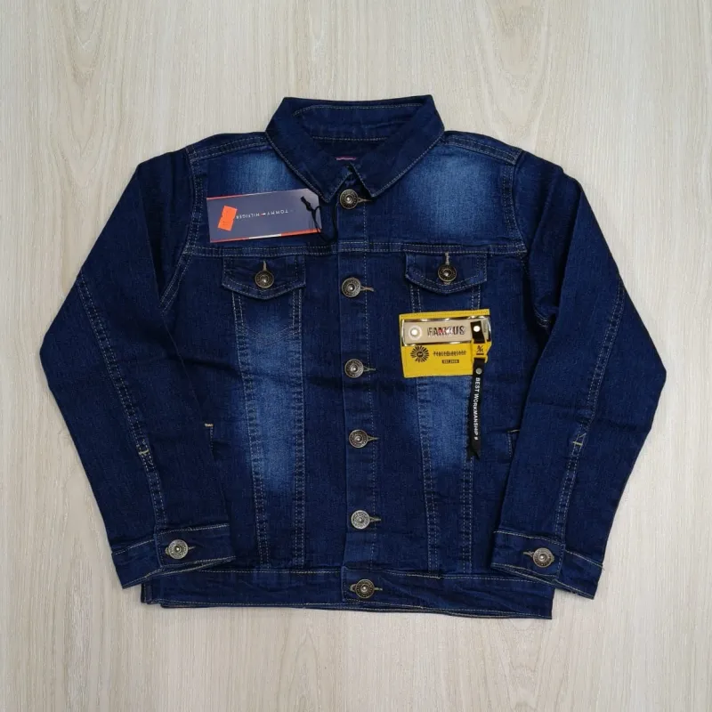 Boys Stylish Denim Jacket Long Sleeve Wholesale Bangladesh