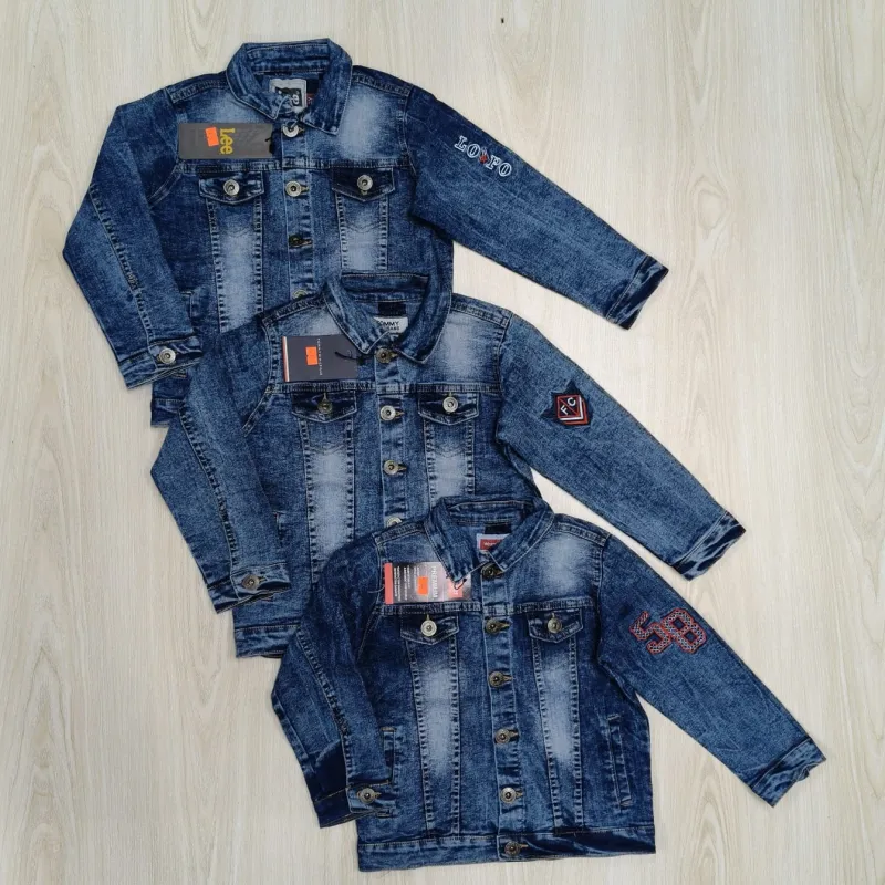 Boys Stylish Denim Jacket Long Sleeve Wholesale Bangladesh