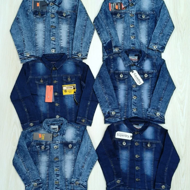 Boys Stylish Denim Jacket Long Sleeve Wholesale Bangladesh