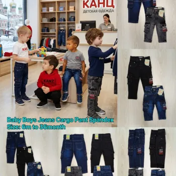 Baby Boys Stretch Jeans Cargo Pant Wholesale Bangladesh