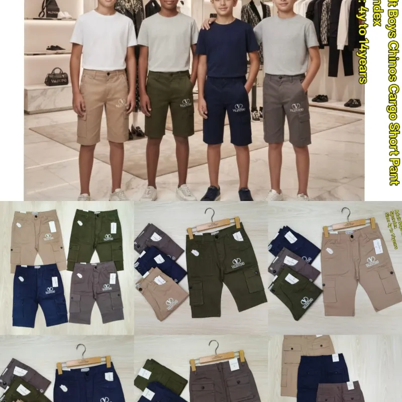 Valentino Boys Premium Chinos Cargo Short Pant Wholesale Bangladesh Valentino Boys Premium Chinos Cargo Short Pant Wholesale Bangladesh