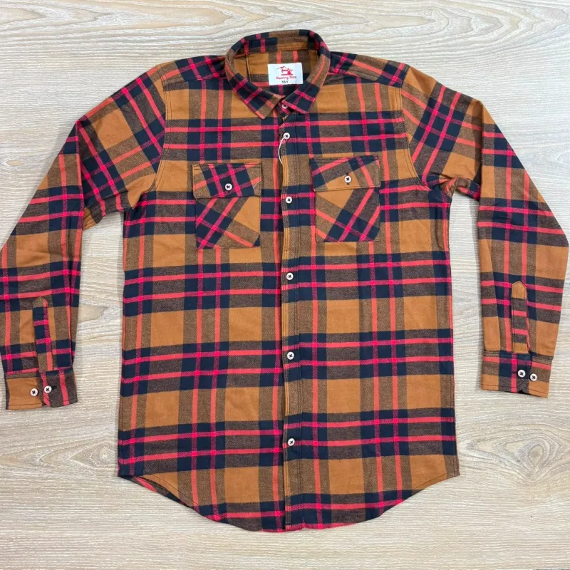 Boys Flannel Long Sleeve Shirt Wholesale Bangladesh