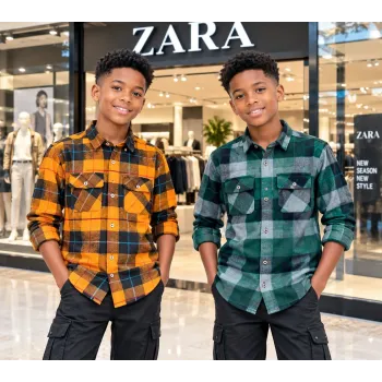 Boys Flannel Long Sleeve Shirt Wholesale Bangladesh