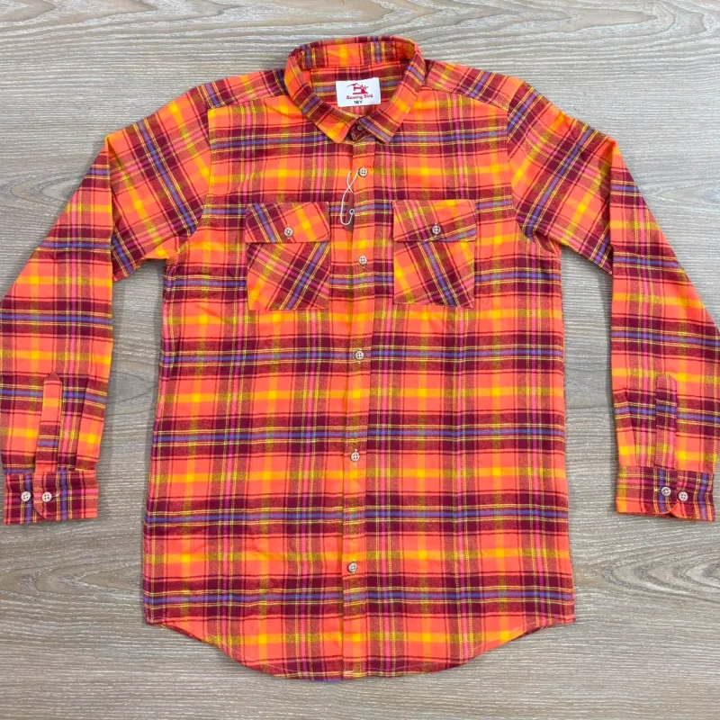 Boys Flannel Long Sleeve Shirt Wholesale Bangladesh