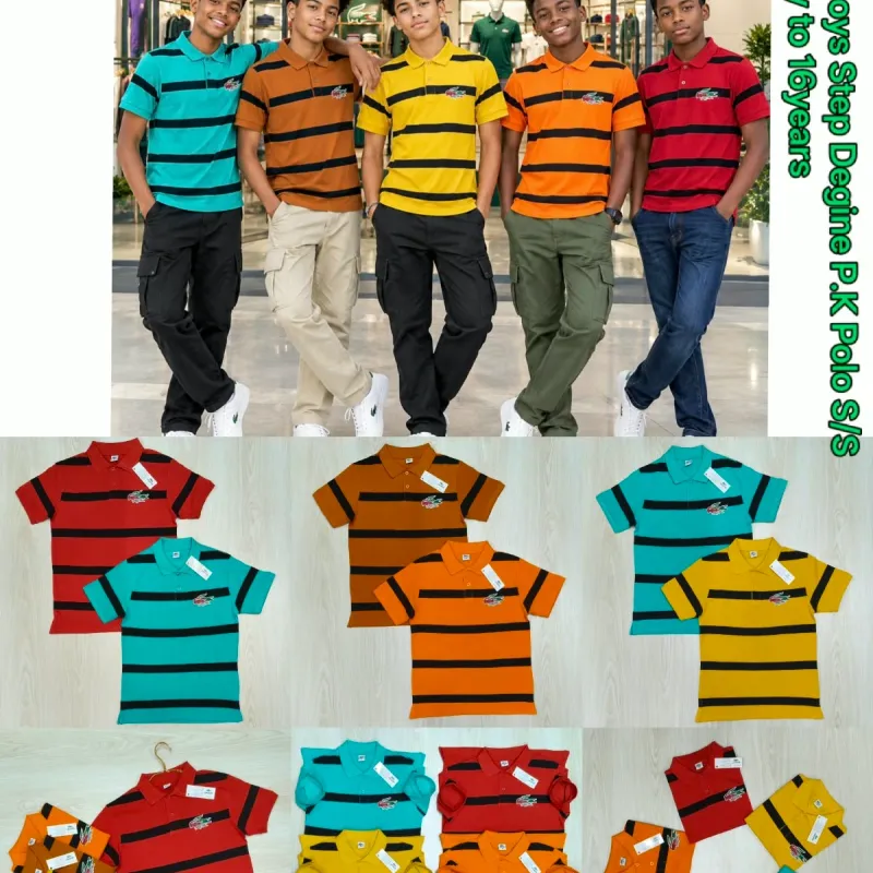 Lacoste Boys Step Button Pique Polo Short Sleeve Wholesale Bangladesh
