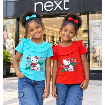 NEXT Girls Design T-Shirt Short Sleeve Wholesale Bangladesh (2Y-8Y)