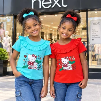 NEXT Girls Design T-Shirt Short Sleeve Wholesale Bangladesh (2Y-8Y) NEXT Girls Design T-Shirt Short Sleeve Wholesale Bangladesh (2Y-8Y)