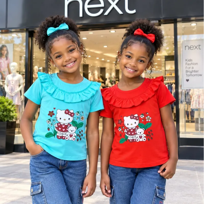 NEXT Girls Design T-Shirt Short Sleeve Wholesale Bangladesh (2Y-8Y) NEXT Girls Design T-Shirt Short Sleeve Wholesale Bangladesh (2Y-8Y)