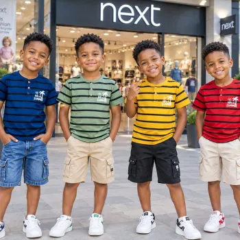 NEXT Boys Step Button T-Shirt Short Sleeve Wholesale Bangladesh
