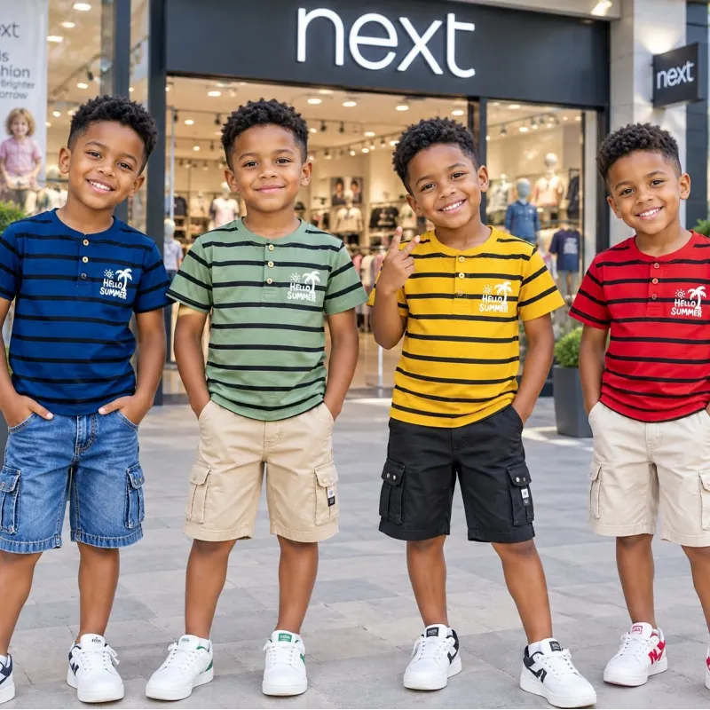 NEXT Boys Step Button T-Shirt Short Sleeve Wholesale Bangladesh