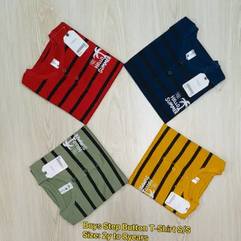 NEXT Boys Step Button T-Shirt Short Sleeve Wholesale Bangladesh NEXT Boys Step Button T-Shirt Short Sleeve Wholesale Bangladesh