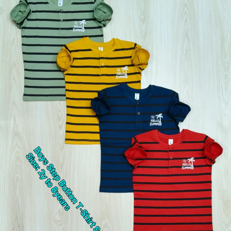NEXT Boys Step Button T-Shirt Short Sleeve Wholesale Bangladesh