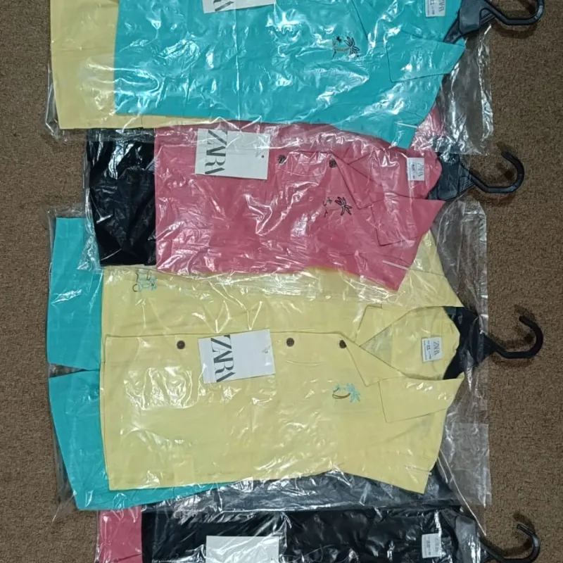 ZARA Boys Top Button Shirt Set Wholesale Bangladesh