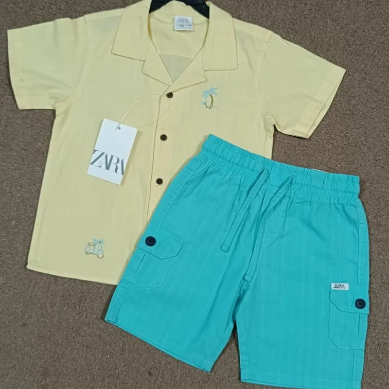 ZARA Boys Top Button Shirt Set Wholesale Bangladesh
