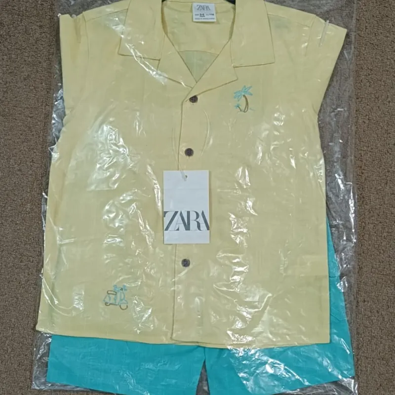 ZARA Boys Top Button Shirt Set Wholesale Bangladesh